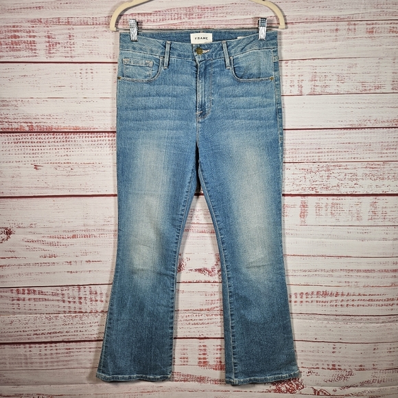 Frame Le Crop Mini Boot Denim Jeans - Picture 2 of 15